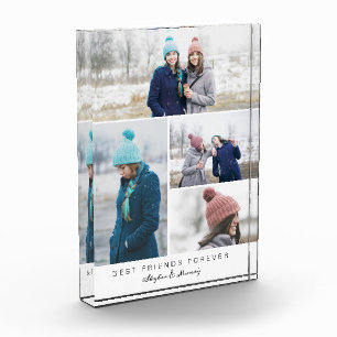 Moderne minimale Layout Beste Freunde für immer Fotoblock
