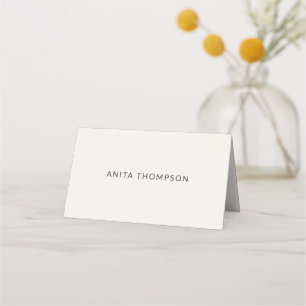Moderne minimale Mikro-Hochzeitsplatzkarte Platzkarte