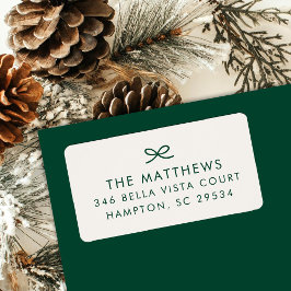 Moderne minimale Rücksendeadresse mit handgezogene Adressaufkleber