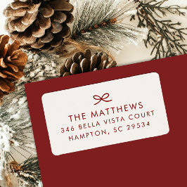 Moderne minimale Rücksendeadresse mit handgezogene Adressaufkleber