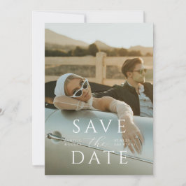 Moderne minimale Save the Date Einladung