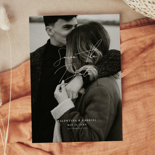 Moderne minimale Save the Date Einladung (Von Creator hochgeladen)