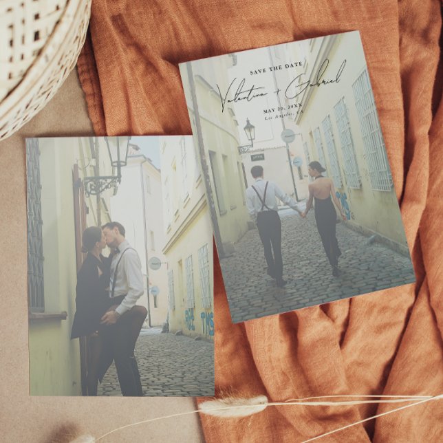 Moderne minimale Save the Date Einladung (Von Creator hochgeladen)