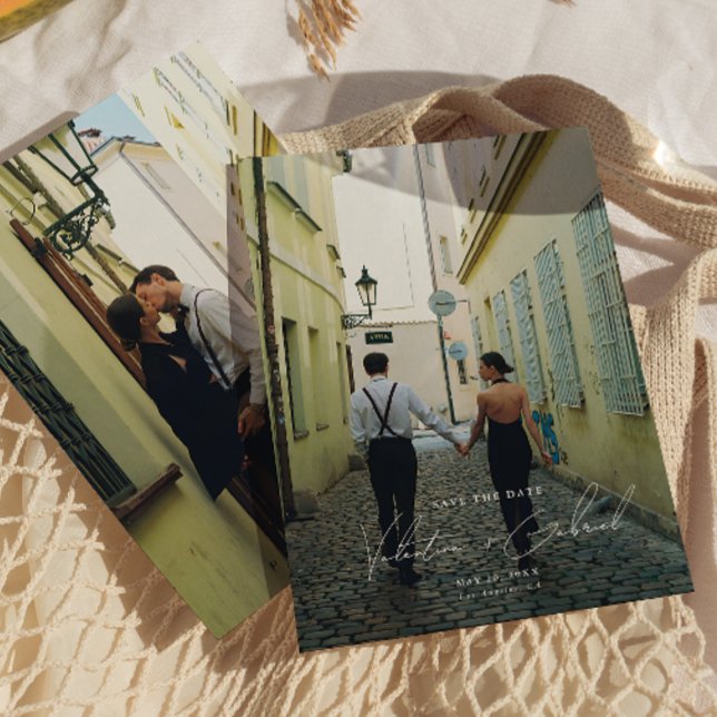 Moderne minimale Save the Date Einladung (Von Creator hochgeladen)