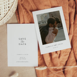 Moderne minimale Save the Date Einladung