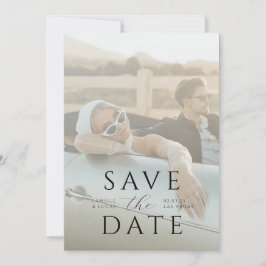 Moderne minimale Save the Date Einladung