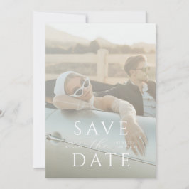 Moderne minimale Save the Date Einladung