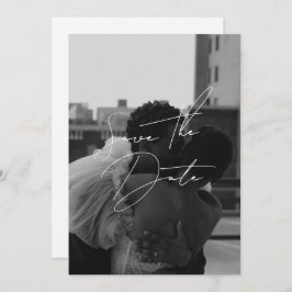 Moderne minimale Save the Date Einladung