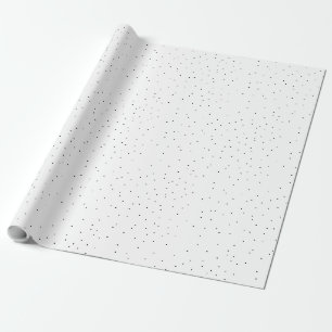 Moderne minimale Schwarz-Weiß-Punkte unvollkommen Geschenkpapier