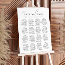 Moderne, minimale Schwarz-weiße Hochzeitsstift