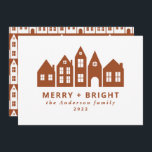 Moderne minimale Terracotta Weihnachten Nordische<br><div class="desc">Das moderne Japan skandinavische Nordic inspirierte Terracotta Weihnachtshäuser stilvoll und einfach gestaltet</div>