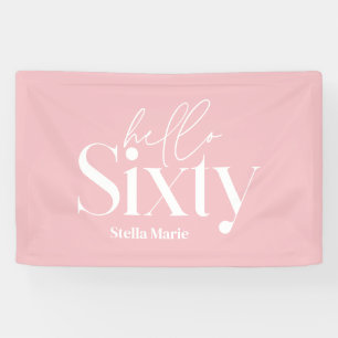 Moderne minimale Typografie, einfach 60. Geburtsta Banner