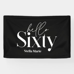 Moderne minimale Typografie, einfach 60. Geburtsta Banner