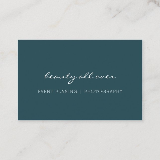 Moderne Minimale Visitenkarte (Vorderseite)