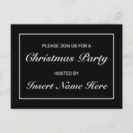 Moderne Minimale Weihnachts-Party Einladung Postka