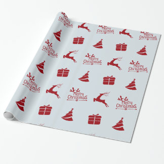 Moderne minimale Winter frohe Weihnachten Geschenk Geschenkpapier