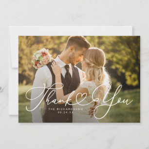 Moderne minimaliste Cartes de Remerciement Mariage