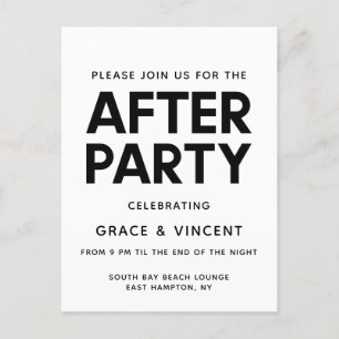 Moderne minimaliste mariage après invitation