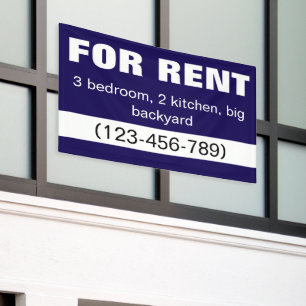 Moderne Minimalistin zu vermieten Immobilien Dunke Banner