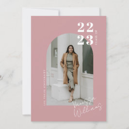 Moderne Minimalistisch Arch Foto Graduation Party Einladung