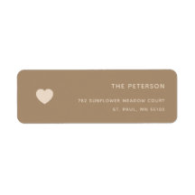 Moderne Minimalistisch-braune männliche oder weibl