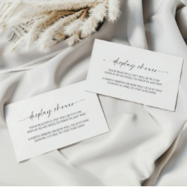 Moderne Minimalistisch-Display-Babydusche Begleitkarte