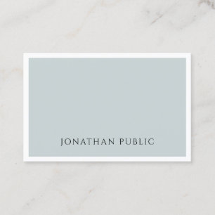 Moderne Minimalistisch Elegant Blue Green Einfach  Visitenkarte