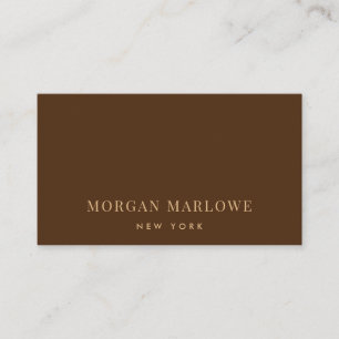 Moderne Minimalistisch Elegante Berufliche Bronze Visitenkarte