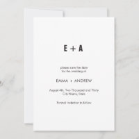 Moderne Minimalistisch Geometrie Save the Date