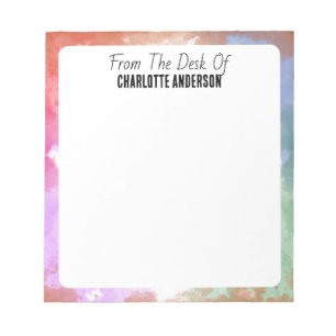 Moderne Minimalistisch geometrische Grenzen Person Notizblock