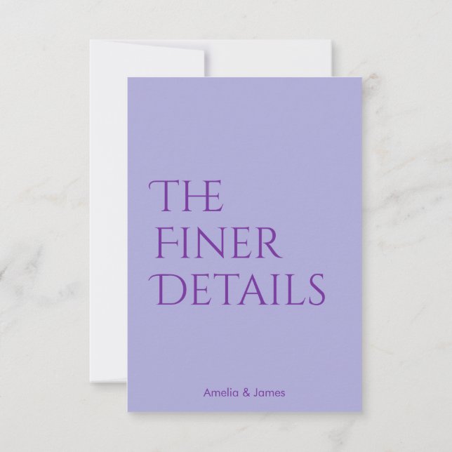 Moderne minimalistisch gewagte Wavy Hochzeitskarte RSVP Karte (Rückseite)
