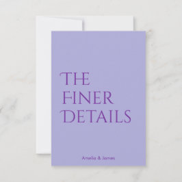 Moderne minimalistisch gewagte Wavy Hochzeitskarte RSVP Karte