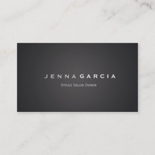 Moderne, Minimalistisch-graue Business Card Visitenkarte