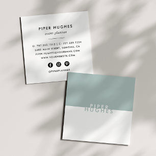 Moderne Minimalistisch Square Business Cards   Grö Quadratische Visitenkarte