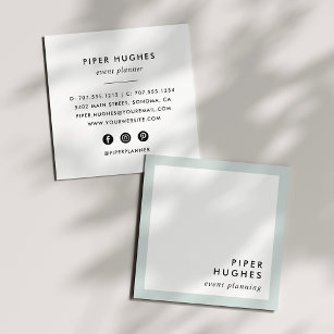 Moderne Minimalistisch Square Business Cards   Mis Quadratische Visitenkarte