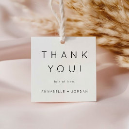 Moderne Minimalistisch zeitlose Hochzeit Vielen Da Geschenkanhänger