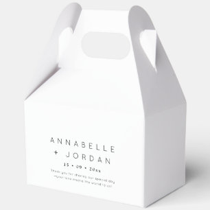 Moderne Minimalistisch zeitlose Hochzeit Vielen Da Geschenkschachtel