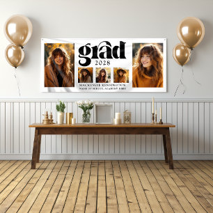 Moderne Minimalistische Abschluss-FotoCollage Banner