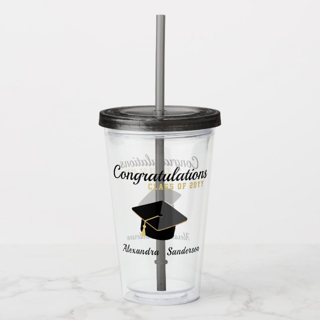 Moderne Minimalistische Abschluss-Klasse 2023 Glas (Vorderseite)