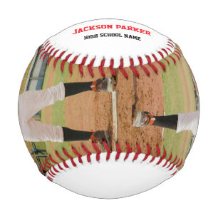 Moderne minimalistische Abschlussfoto-Baseball für Baseball