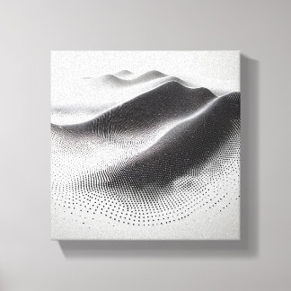 Moderne minimalistische abstrakte gepunktete Lands Leinwanddruck