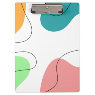 Moderne minimalistische abstrakte Kunst mit leucht Klemmbrett