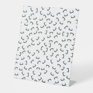 Moderne minimalistische abstrakte Schreibtischdeko Sockelschild