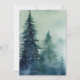 Moderne Minimalistische Aquarellfarben Weihnachten
