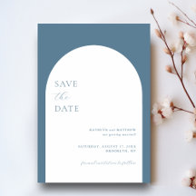 Moderne Minimalistische Arch Dusty Blue Wedding