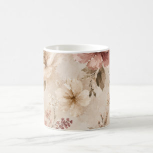 Moderne minimalistische Ästhetik Naturkunstwerk Kaffeetasse