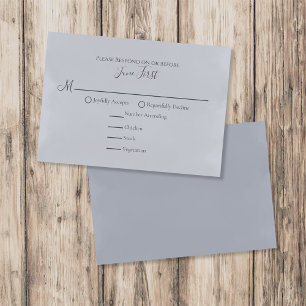 Moderne, Minimalistische Auswahl an einfachen Geri RSVP Karte