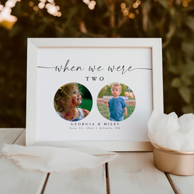 Moderne Minimalistische Baby Picture Tischnummer (Von Creator hochgeladen)