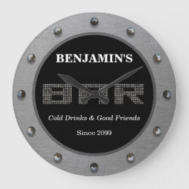 Moderne Minimalistische Bar-Wall-Uhr Große Wanduhr