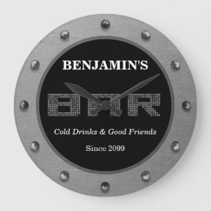 Moderne Minimalistische Bar-Wall-Uhr Große Wanduhr